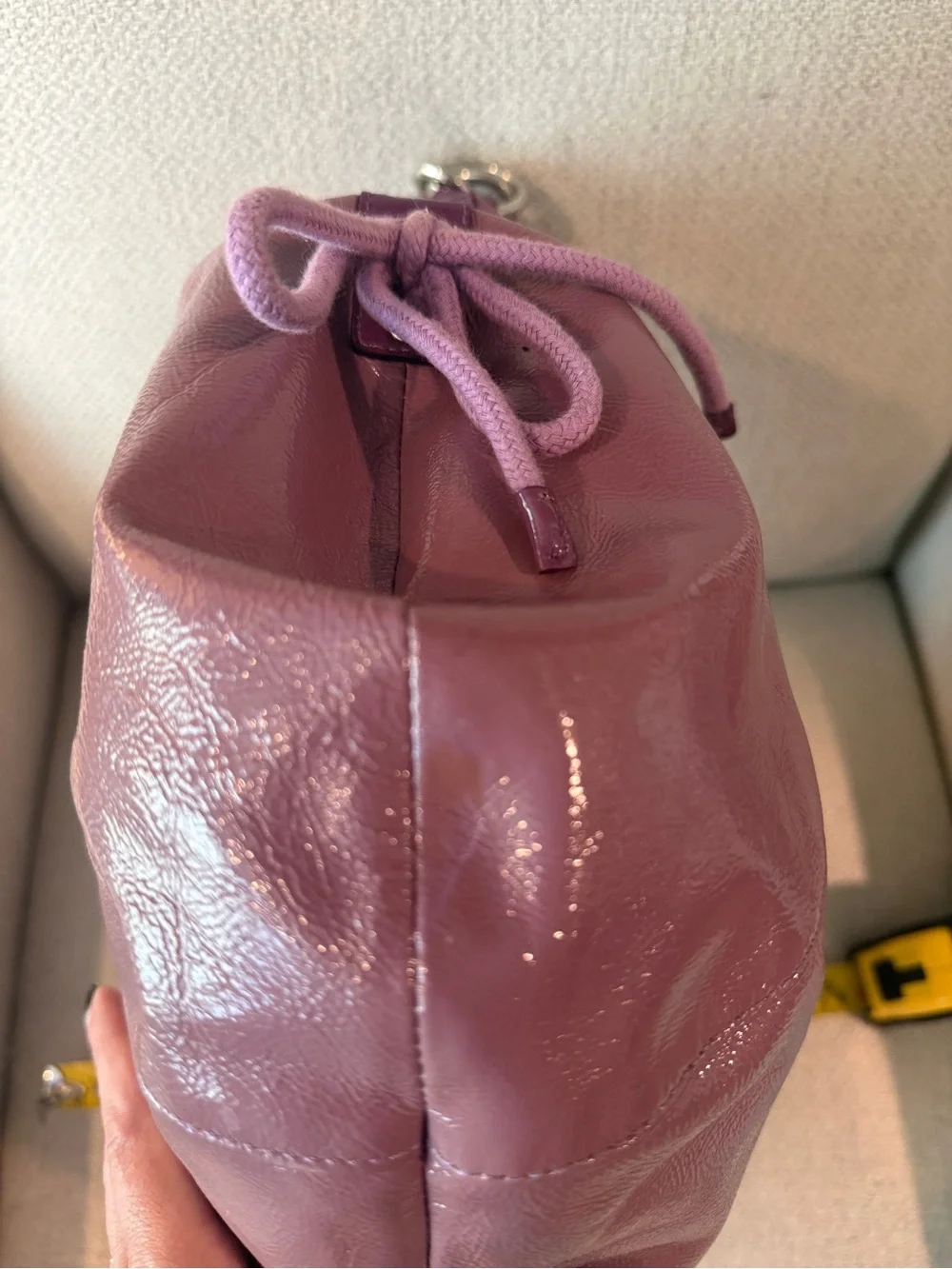 Coach Leather Hobo Bag - Plum Purple